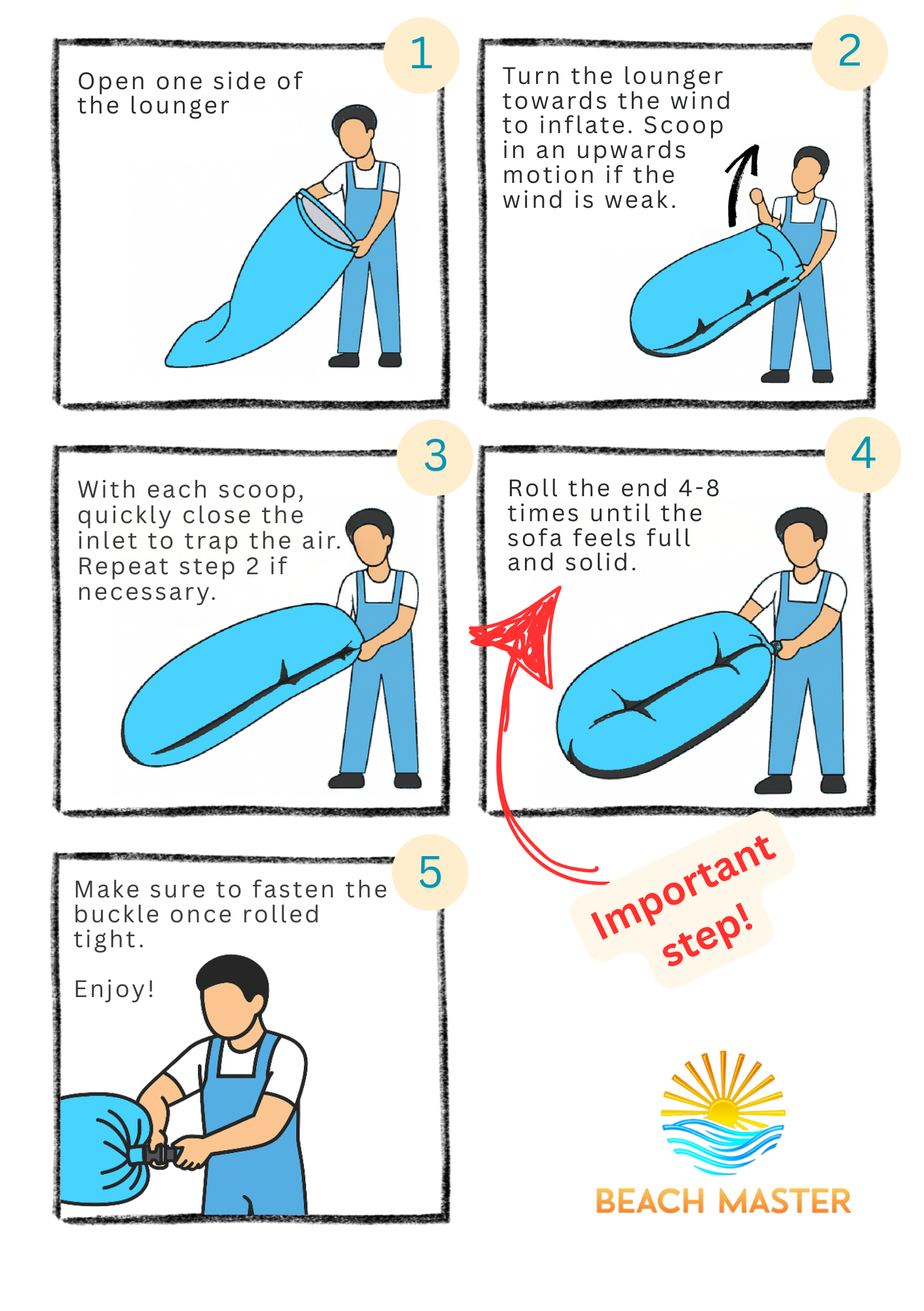 Beach Master Festival and Beach Inflatable Lounger